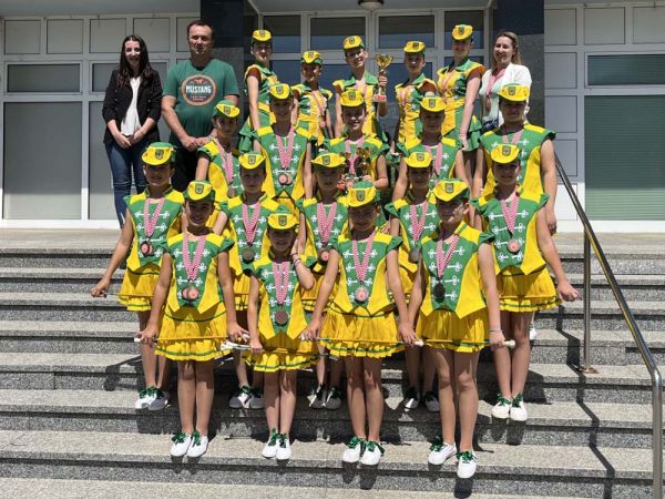 Mažoretkinje na prijamu u Gradskoj upravi
