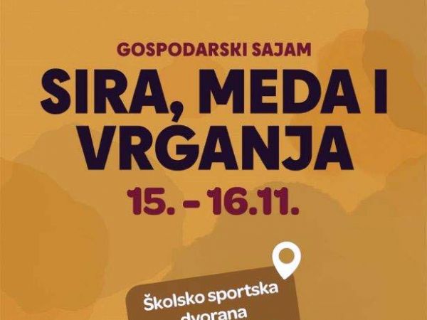 Još manje od dva tjedna je do 19. Sajma sira, vrganja i meda
