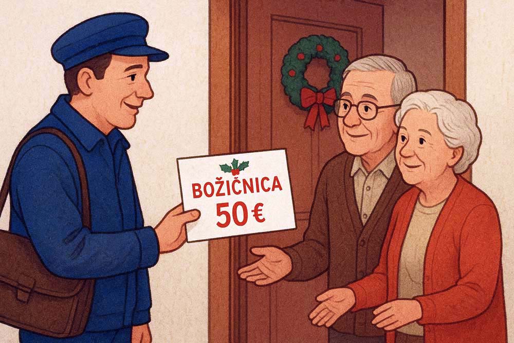 Počela isplata božićnica umirovljenicima s područja grada. 