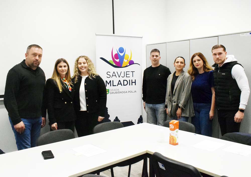 Konstituiran novi saziv Savjeta mladih Grada Grubišnoga Polja