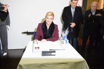 Predsjednica Kolinda Grabar Kitarović u Grubišnom Polju - 12. prosinca 2017.