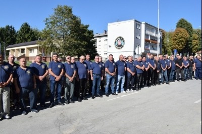 Otkrivanje spomen obilježja policajcima K. Fabri, V. Špirancu, I. Škecu i V. Salaju, 25. rujna 2021.
