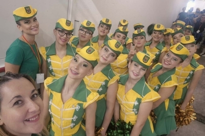 Mažoretkinje nakon povratka iz Italije 2026.