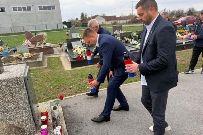 Svijeće Svi sveti - župan i gradonačelnik 2026.